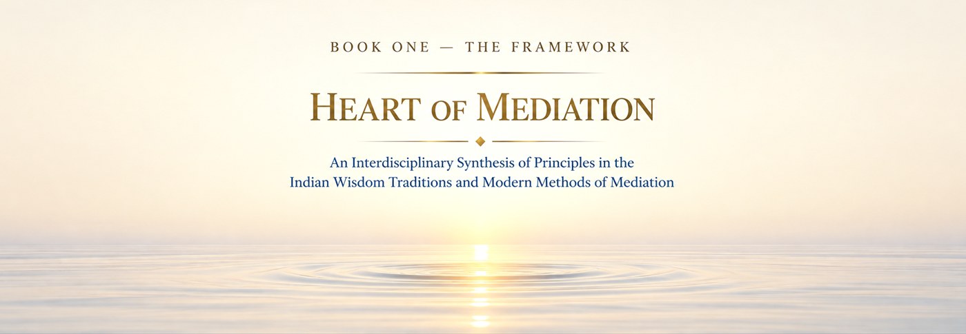 Book One — The Framework. Heart of Mediation — An Interdisciplinary Synthesis of Principles in the Indian Wisdom Traditions and Modern Methods of Mediation